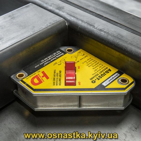 MSA46-HD Зварювальний магніт підвищеної потужності StrongHandTools 45°/90° з вимикачем, 40 кг на відрив MSA46-HD фото